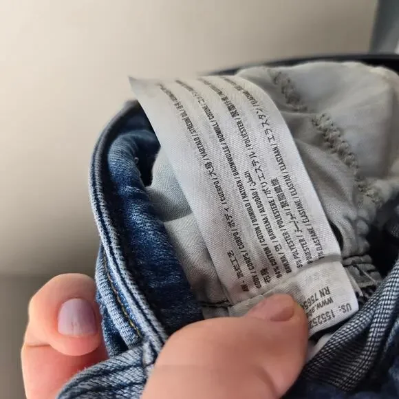 ABERCROMBIE & FITCH The Super Skinny Ankle High Rise Embroidered Size 24/00 - Picture 6 of 10